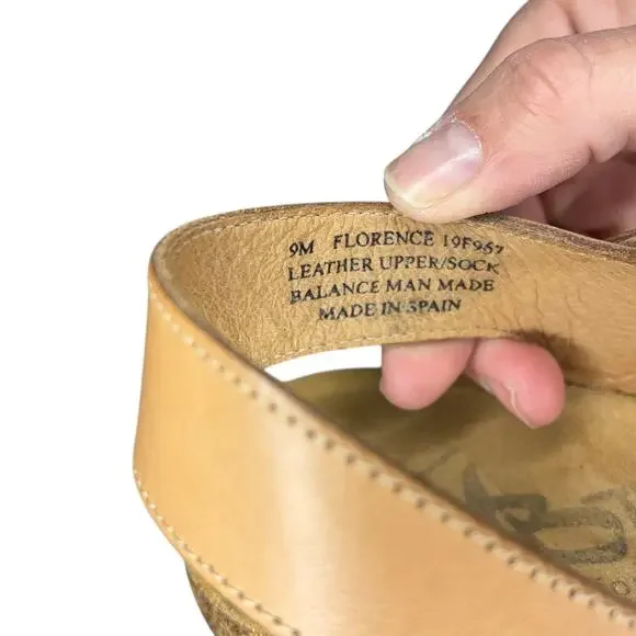 otBt "Off The Beaten Track" Forever collection Sandals Tan Size 9 - Picture 5 of 8